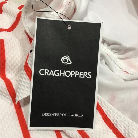 New! Craghoppers Swimsuit Striped One Piece Bathing Suit with Insect Shield SZ 6 - Picture 4 of 16